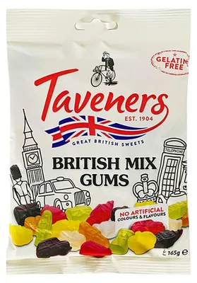 Produktbild von Taveners British Mix Gums 165g