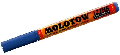Produktbild von Molotow Acrylmarker ONE4ALL ACRYLIC 127HS 2mm, Nr. 204, echtblau