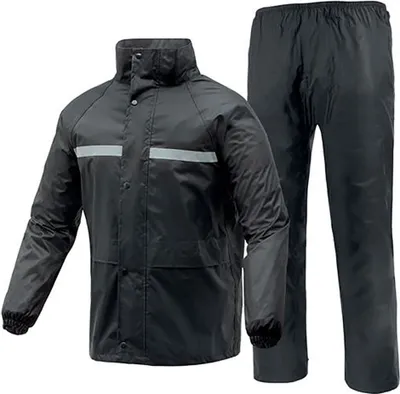 Immagine prodotto di TUCANO URBANO Set giacca e pantaloni da pioggia neri Sepiove taglia XXL