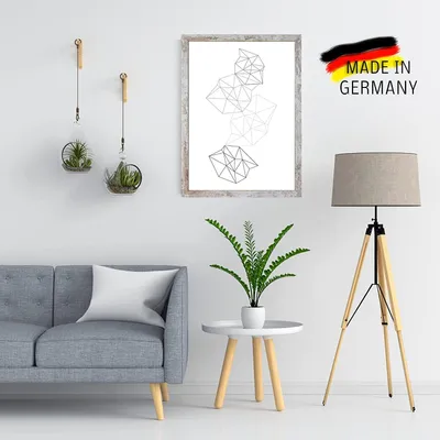 Produktbild von Bilderrahmen Vintage Weiss CLAMARO Collage nach Maß  Holz Modern eckig M3016, Größe:30x91,5