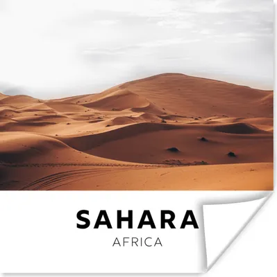 Produktbild von MuchoWow® Poster Afrika - Sand - Natur 75x75 cm - Wand Dekoration