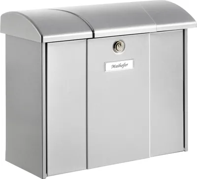 Produktbild von BURG-WÄCHTER Olymp 916 Si, Wandmontierter Briefkasten, Stahl, Silber, Horizontal, Schlüssel, Oben