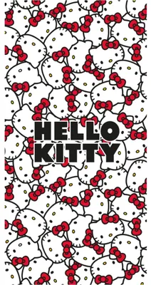 Imagen del producto de Toalla de ducha, toalla de baño o toalla de playa Hello Kitty, 70 x 140 cm