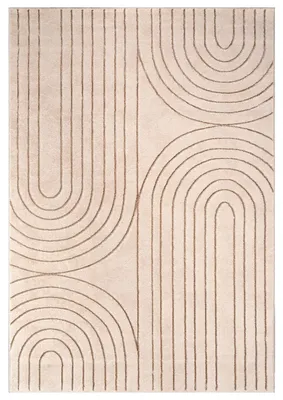 Produktbild von TT Home Wohnzimmer Teppich Kurzflor Geometrisches Design Abstrakte Optik Größe 120x160 cm