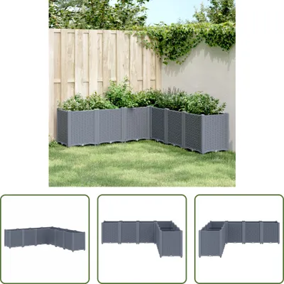 Produktbild von The Living Store Pflanzkübel Grau 160x160x53 cm PP