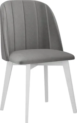 Image de Chaise de salle à manger rembourrée AFTON 3 - blanc / gris clair