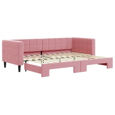 Obrázok produktu pre vidaXL Rozkladacia posteľ ružová 80x200 cm Velvet
