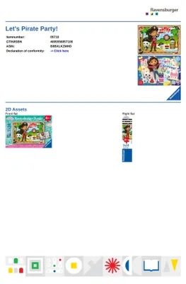 Immagine prodotto di Alla festa dei pirati! Ravensburger 05710