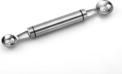 Produktbild von INF Doppelkopf Edelstahl Obstkugel Ausstecher Löffel 20cm Küchenhelfer