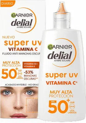 Produktbild von Anti-Fleckencreme Garnier Delial Super UV Spf 50 62,65 ml Vitamin C