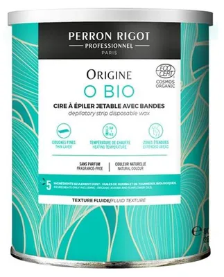 Immagine prodotto di Cera per depilazione a strisce Perron Rigot, linea "Origine 'O Bio'", 800 g