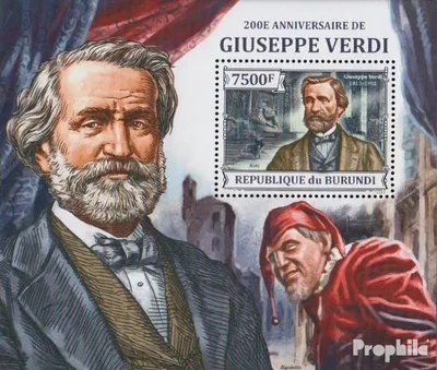 Produktbild von Briefmarken Burundi 2013 Mi Block376 (kompl.Ausg.) postfrisch Giuseppe Verdi