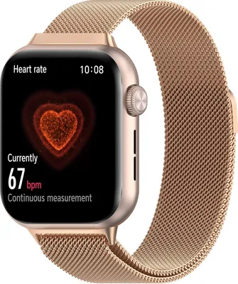 Image de Pour Honor Watch 5 Milan métal acier maille bracelet de remplacement avec fermeture magnétique rose or