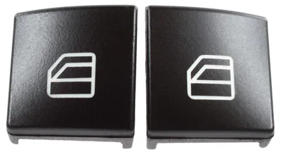Immagine prodotto di Mercedes Classe C W204 (2007-2014) Coperture per i pulsanti degli alzacristalli sul pannello laterale sinistro, set da 2 pezzi
