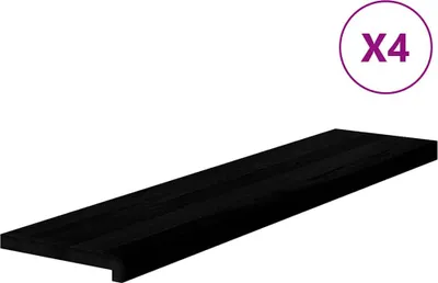 Zdjęcie produktu dla vidaXL Stopnie schodowe 4 szt. Ciemny brąz 110x30x2 cm lite drewno dębowe