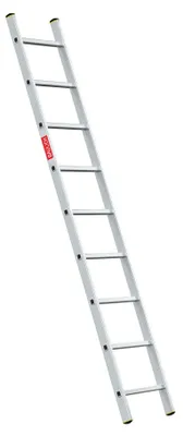Produktbild von Baulich | Leiter - Aluminiumleiter - Anlegeleiter - 9 Sprossen - 3,46 M Arbeitshöhe - 150 Kg Tragkraft - Leichtgewicht