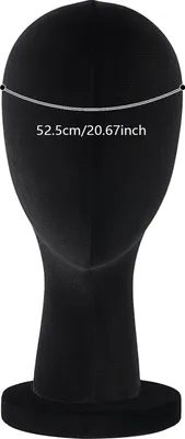 Obrázok produktu pre Manekýnská hlava, odolný materiál, ľahká konštrukcia, čierna farba
