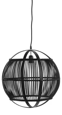 Immagine prodotto di Lampada a sospensione Pomax Mekong, colore nero, diametro 31 cm