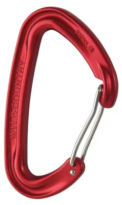 Image de Mousqueton Wildcountry Wildwire Rouge Rouge Taille unique
