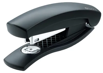 Produktbild von Novus C1, 15 Blätter, Schwarz, 24/6 & 26/6, 6,5 cm, Druckknopf, 100 Heftklammern