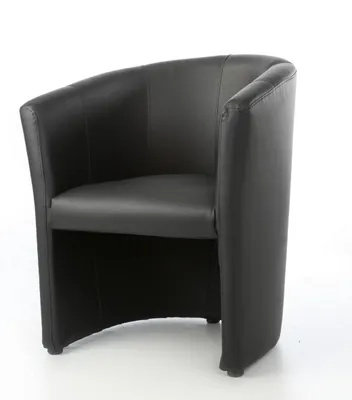 Produktbild von Cocktailsessel Clubsessel Schwarz Farben Loungesessel Sessel Kunstleder Neu