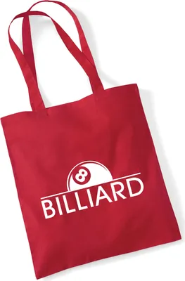 Produktbild von Huuraa Jutebeutel Billard Snooker 10 Liter Classic Red Baumwolle Tasche Geschenkidee