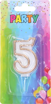 Image de Bougie de fête 5 - or