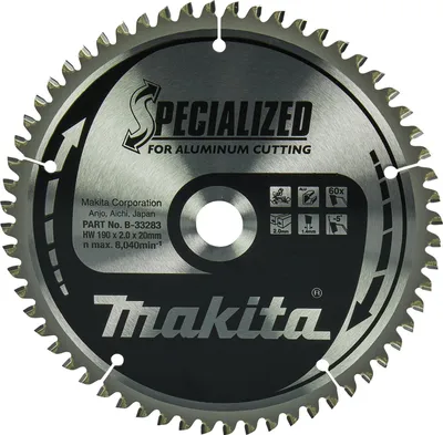 Produktbild von Makita HM-Kreissägeblatt, Spezial, TCT TCT - 190 x 20 mm - 60 Zähne - Alu