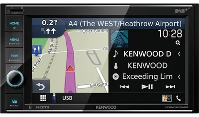 Zdjęcie produktu dla Kenwood DNR4190DABS, Czarny, 2 DIN, 200 W, NTSC, PAL, Cyfrowy, 24h