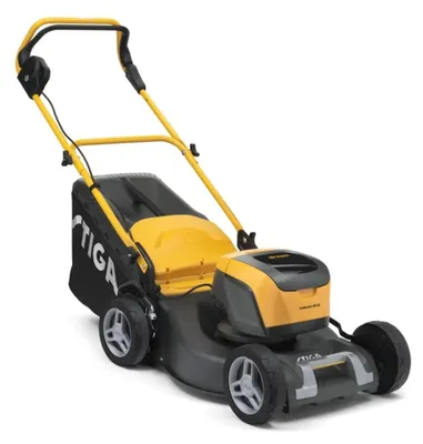 Zdjęcie produktu dla Kosiarka akumulatorowa STIGA Collector 48 AE, szerokość koszenia 46 cm, silnik 1300 W, akumulator 4 Ah i ładowarka