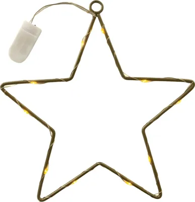 Produktbild von LED-STERN, Metallstern, Weihnachtsdeko GOLD Ø 25cm