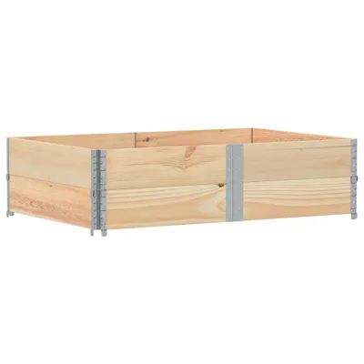 Produktbild von vidaXL Paletten-Aufsatzrahmen 2 Stk. 150x100 cm Massivholz Kiefer