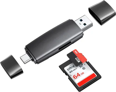 Produktbild von ANTCOOL USB C Kartenleser SD Kartenleser USB 3.0 Micro SD Kartenlesegerät TF Card Reader Adapter für iPad Pro 2021/ iPad Mini 6, Galaxy S22/S21, A53, Huawei P40, MacBook Pro/Air usw