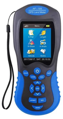 Immagine prodotto di Misuratore di superficie e distanza GPS portatile - NF-188 - Display LCD - Classe laser 1 (<1 mW) - Batteria inclusa - Per agricoltura, mappatura e rilevamento