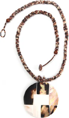 Produktbild von Lange Kette Rose mit opulentem Anhänger von collezione alessandro