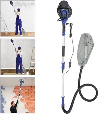 Immagine prodotto di Levigatrice elettrica per cartongesso - 750W - Velocità regolabile - Disco da 255 mm - Per pareti e soffitti