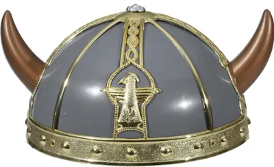 Produktbild von Wikingerhelm grau-gold für Herren