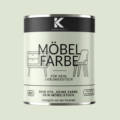 Produktbild von Kenzopaints 750ml Möbelfarbe Möbellack - Dunstgrün von den Pyrenäen