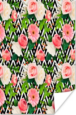 Produktbild von MuchoWow® Poster Blumen - Rosen - Rosa 20x30 cm - Papierdruck