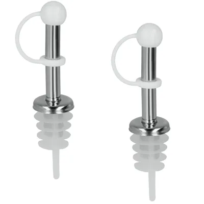 Imagen del producto de METALTEX: Dispensadores para botellas, color acero inoxidable – Pack de 6 unidades
