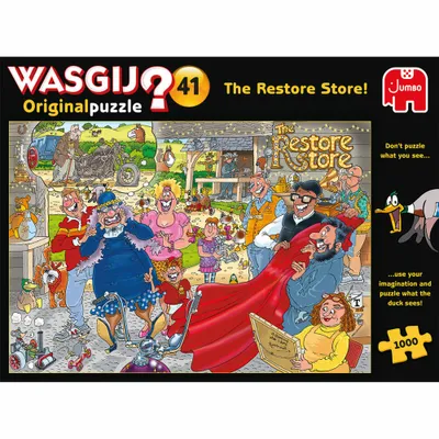 Image de Jumbo Spiele Wasgij Original 41 - Faire du neuf avec du vieux, puzzle, puzzle pour adultes, jeu de puzzle, 1000 pièces, 25020