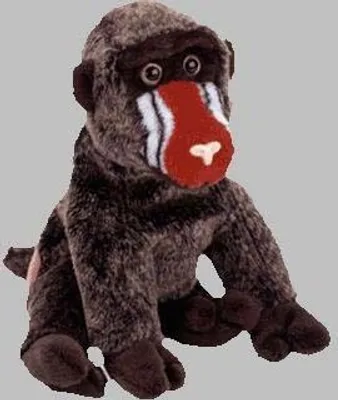 Produktbild von TY - 4250 - Beanie Baby, Cheeks, der Pavian, Plüsch, 16cm
