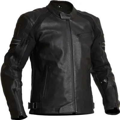 Produktbild von Halvarssons Selja Motorrad Lederjacke, schwarz, 52