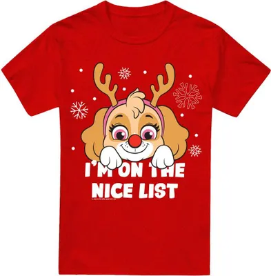 Produktbild von Paw Patrol - "Nice Christmas" T-Shirt für Herren/Damen Uni TV18330 (L) (Rot)