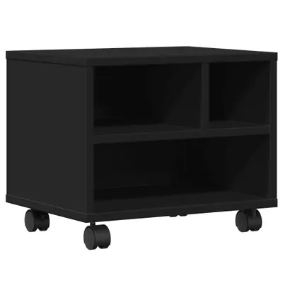 Obrázek produktu pro vidaXL Stojan na tiskárnu s kolečky černý 41x32x34,5 cm