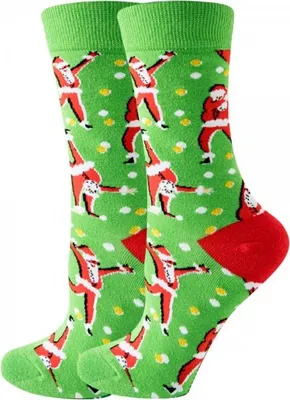 Produktbild von Musthaves - Bunte, lustige Wihnachts- Uni Socken  - Einheitsgröße Gr. 38 -45 - Santa