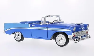 Produktbild von Lucky Die Cast LDC92128bl - 1/18 - Chevrolet Bel Air, blau/hellblau, 1956 - Neu