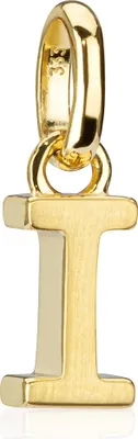 Produktbild von Buchstabe I kleiner Kettenanhänger 333 Gelb Gold 8 Karat teilmatt 7x3mm Alphabet