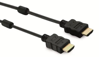 Produktbild von S/CONN maximum connectivity HDMI Anschlußkabel-HDMI A-Stecker auf HDMI A-Stecker, vergoldete Kontakte mit Ferrit, Full HD, ULTRA HD, 3D, HEAC, 1,5m (77471-FERRIT)