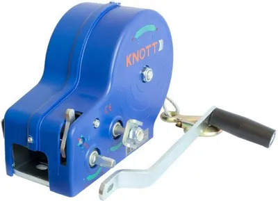 Produktbild von KNOTT Seilwinde für Pkw-Anhänger 1135 kg inkl. blaues Gehäuse